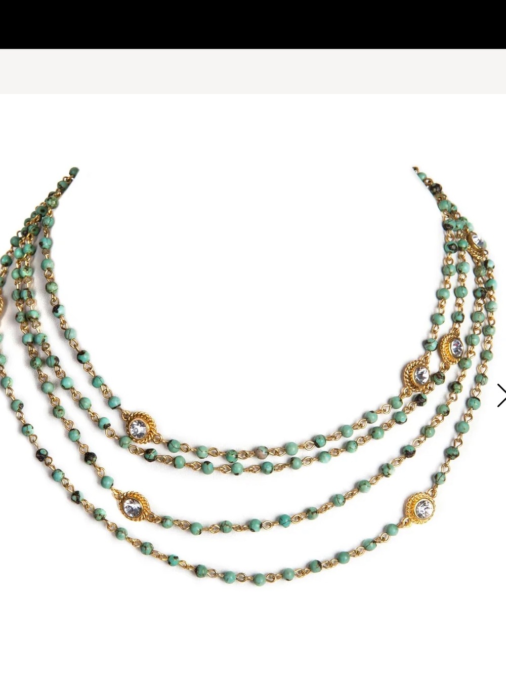 Virgins Saints & Angels Magdalena Necklace African Turquoise NWT
